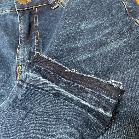 BLEU Raw Hem Blue Jeans - Picture 2 of 4